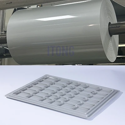 PS Normal grå termoformende plastplate